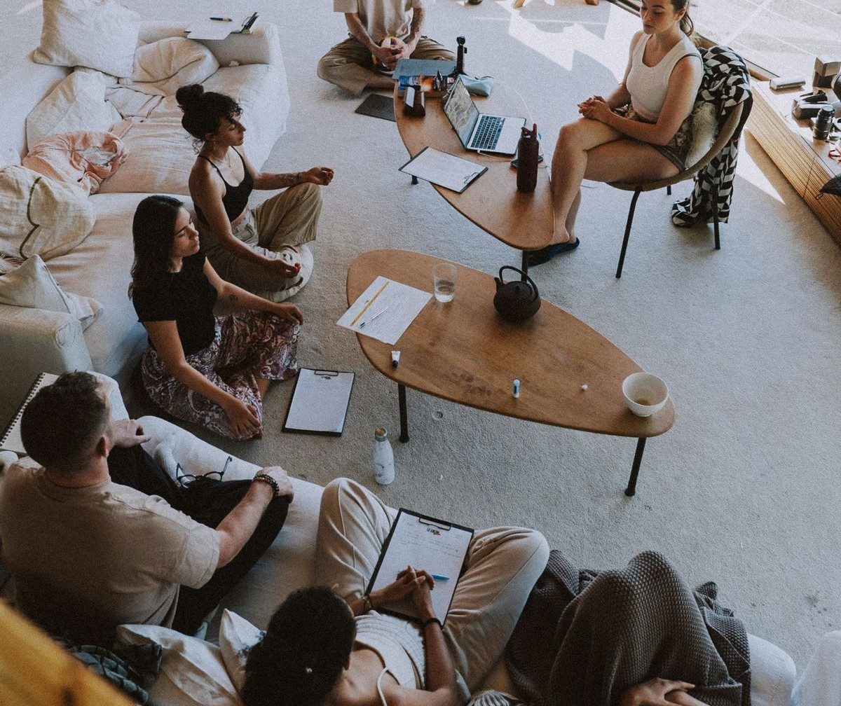 Sesión grupal de mindfulness
